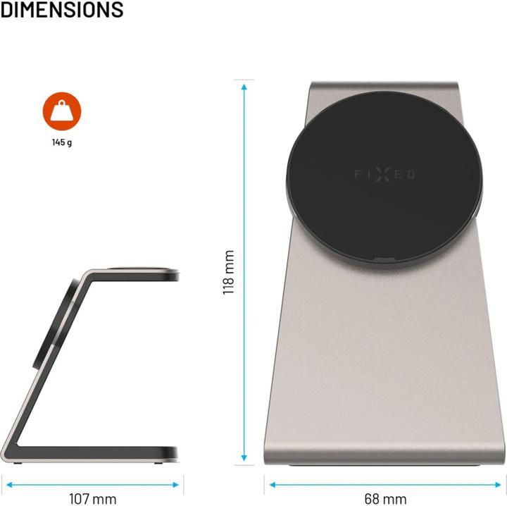 Produktbild Fixed MagPowerstation Alu 2 (30 W)