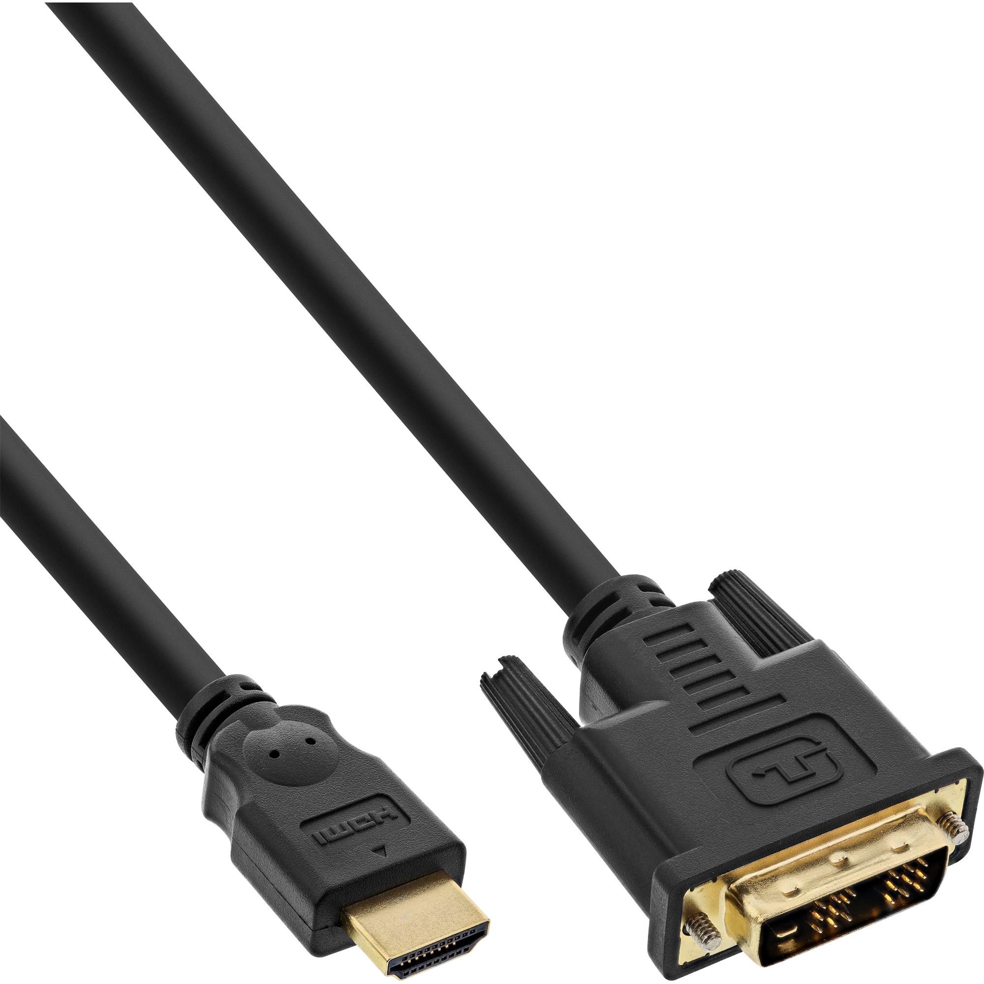 InLine HDMI (Typ A) — DVI (1 m, HDMI, DVI), Video Kabel