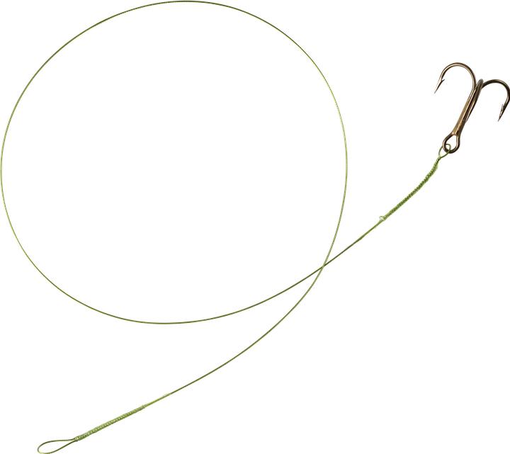 Produktbild Caperlan Vorfach Stahlvorfach Drillingshaken 9 kg 3 Stueck (40 cm)