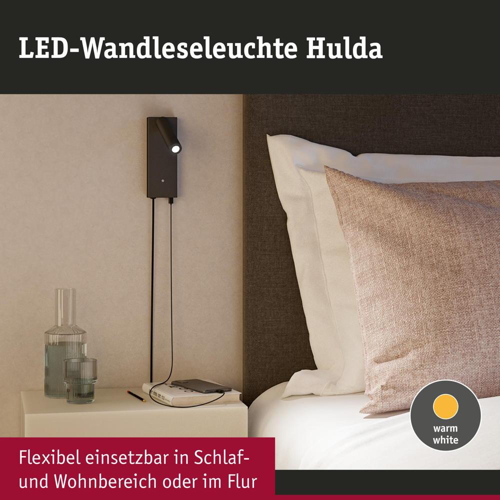 Thumbnail - Paulmann, Wandleuchte + Deckenleuchte, Hulda (130 lm)