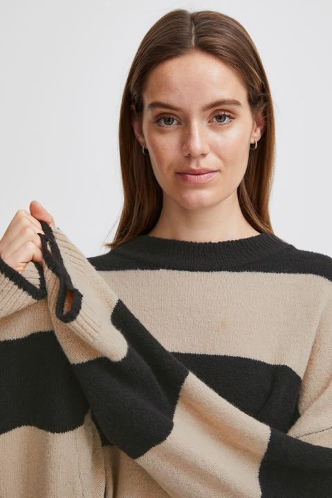 Actual product image B.young BYOMARTHA STRIPE JUMPER - 20813889 (S)
