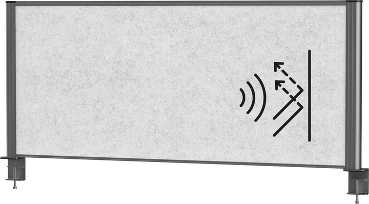 Image du produit Maul Cloison de bureau MAULconnecto 120x50cm Acoustique h.gr/an