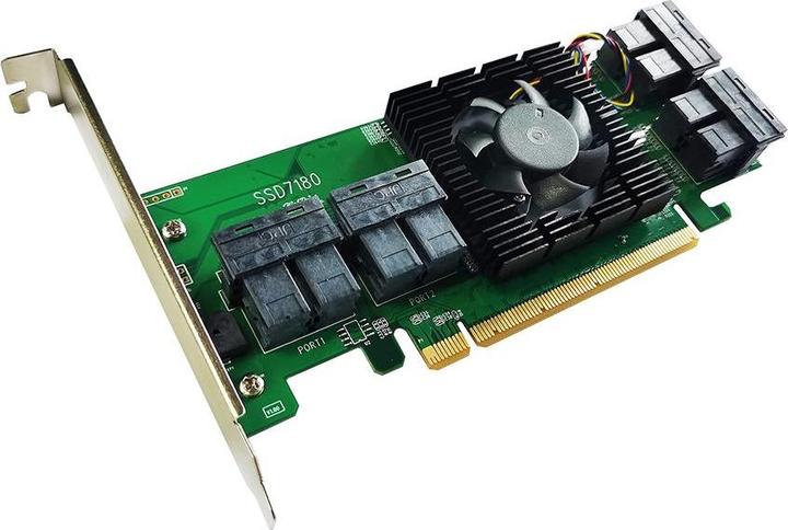 Produktbild HighPoint SSD7180 - Speichercontroller (RAID) - 2.5" (6.4 cm)