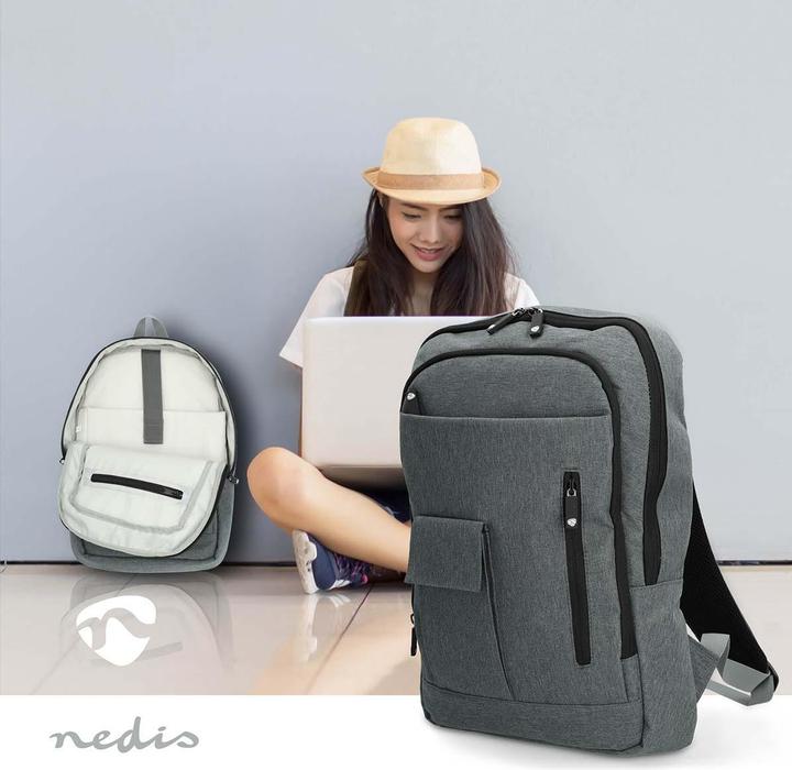 Image du produit Nedis Sacoche pour ordinateur portable - 10-16" - sangle - 10 compartiments - 430 mm - 50 mm - 290 mm -