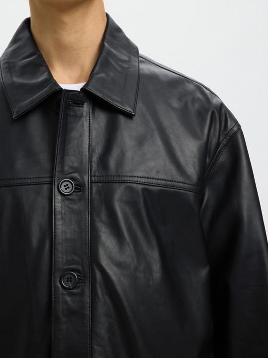 Actual product image Selected Structured Lederjacke (M)