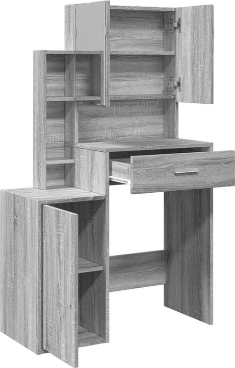 Image du produit vidaXL Coiffeuse avec armoire -Chêne (80 x 35 x 132 cm)