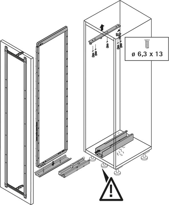 Actual product image Hettich Dispensa full-extension runner low height for ClickFixx silver