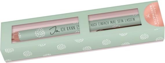 Produktbild Premium Kugelschreiber - Ja, ich kann es - von Schreibkram Manufaktur (Roségold, Transparent, Schwarz, 1 x)
