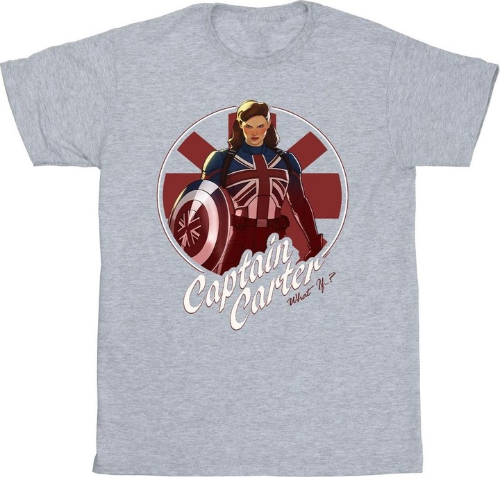 Actual product image Mens What If Captain Carter T-Shirt (L)