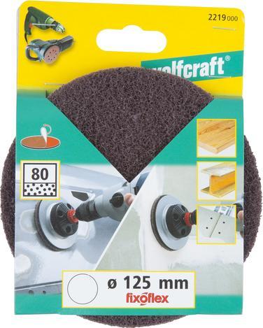 Produktbild wolfcraft 1 Haft-Schleifvlies für Blech ø125mm (80)