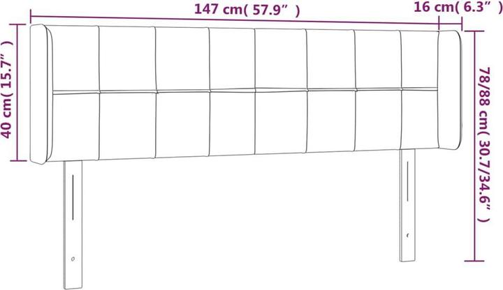 Immagine prodotto vidaXL Rayne (147 x 16 x 88 cm)