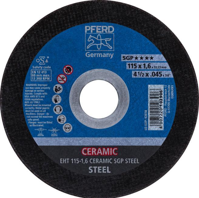 Actual product image Pferd EHT 115-1,6 CERAMIC SGP STEEL
