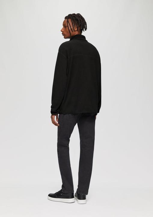 Actual product image S.Oliver Sweatshirt Jacke Fleecejacke mit Stehkragen (S)