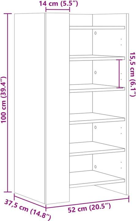 Immagine prodotto vidaXL Schuhschrank