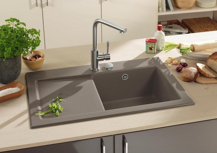 Actual product image Villeroy & Boch Modern Steel low-pressure kitchen mixer tap, stainless steel