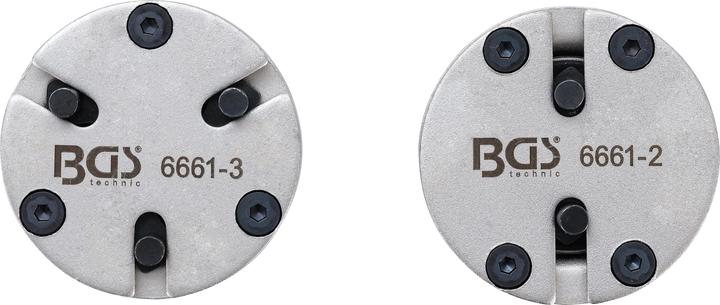 Actual product image BGS Brake Piston Reset Adaptor Set universal with 2 & 3 Pins 2 pcs. (Rear brake, Brake kit, 2)