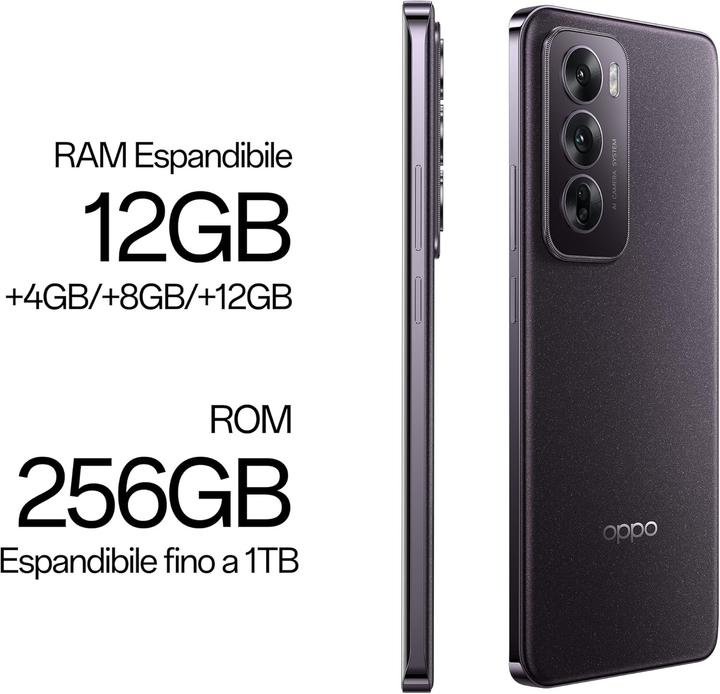 Produktbild OPPO Reno12 5G (256 GB, Black Brown, 6.70", Dual SIM, 5G)