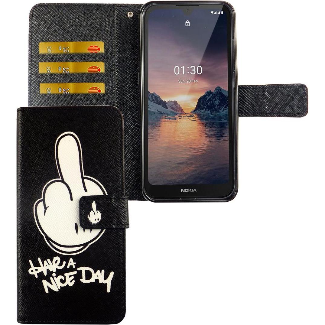 König Design Hülle Handy Schutz für Nokia 1.3 Case Cover Tasche Wallet Etui Handyhülle Bumper (Nokia 1.3), Smartphone Hü...