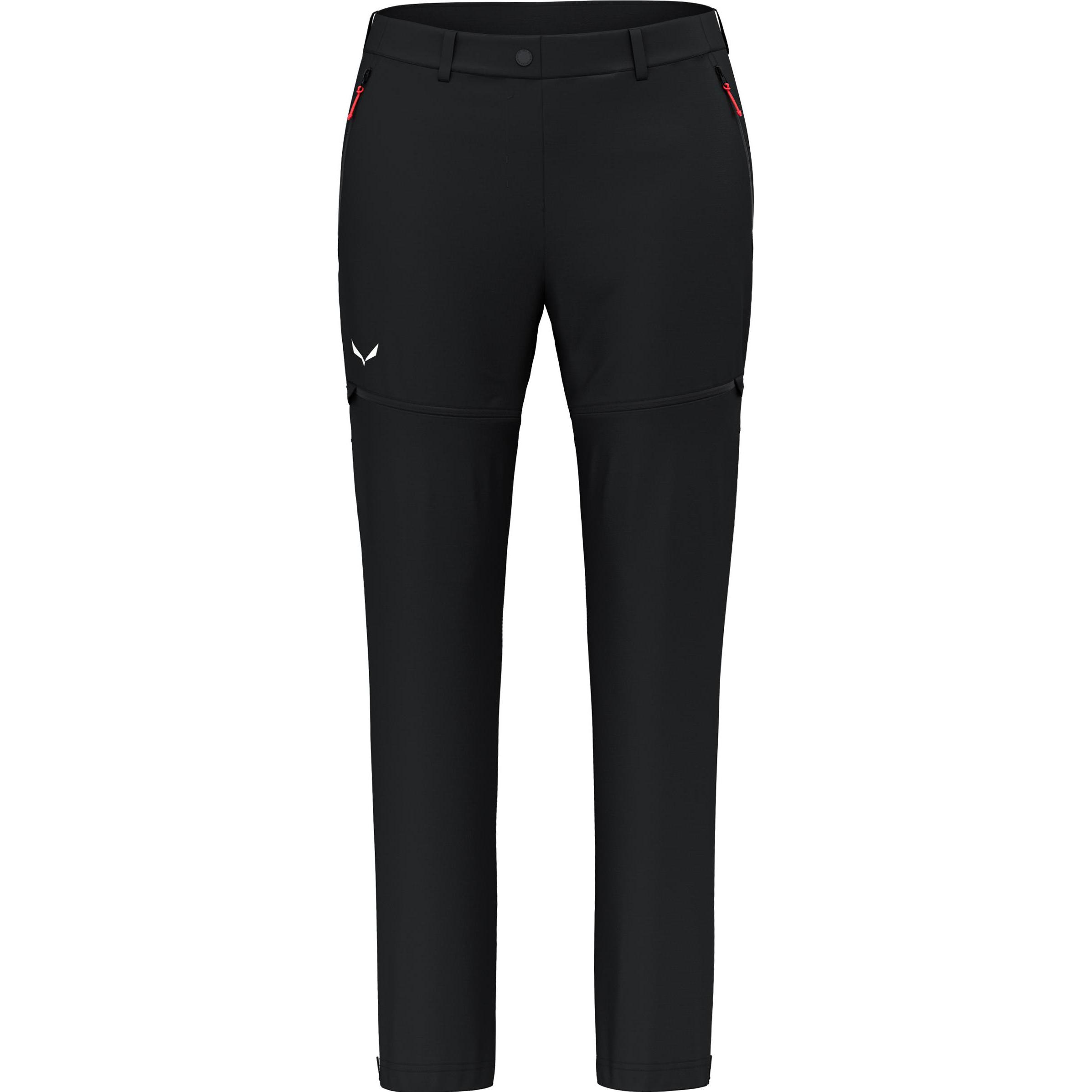 Salewa, Damen, Outdoorhose, Puez Talveno Durastretch 2 in 1 Hose Da (48), Schwarz, 48