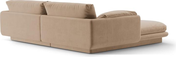 Actual product image Micadoni Velvet Right Corner Sofa, "Torino", 3 Seats, 220x170x83 Made in Europe (Corner sofa)