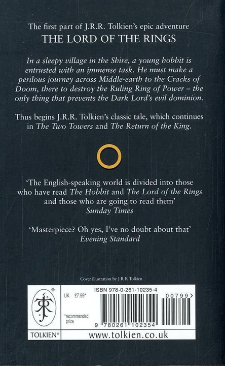 Immagine prodotto The Lord of the Rings, The Fellowship of the Ring (Inglese, J.R.R. Tolkien, 2006)