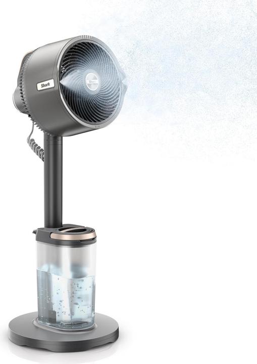 Actual product image Shark FlexBreeze Pro Mist Akku-Ventilator für innen und aussen mit Sprühsystem, tragbarer Sprühtank (57.70 dB)