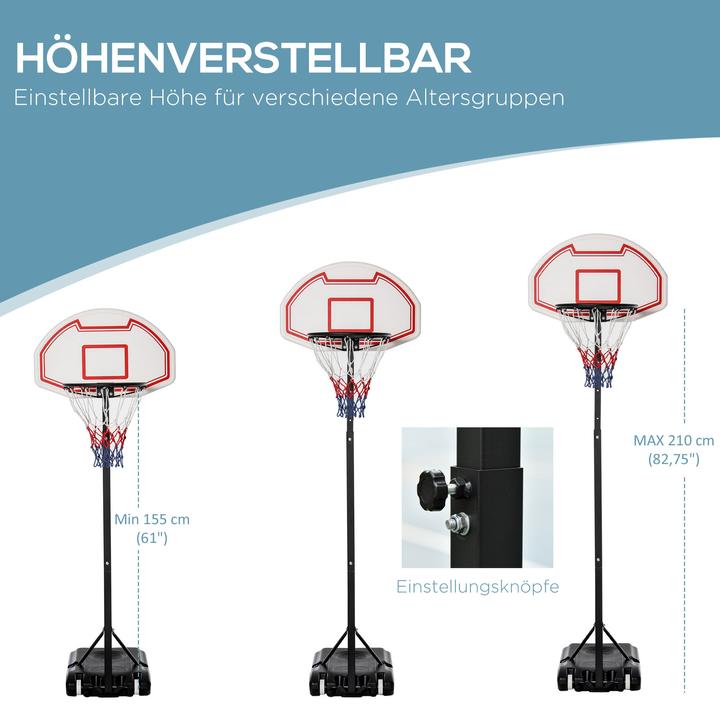 Produktbild Homcom Kinder Basketballkorb mit Ständer