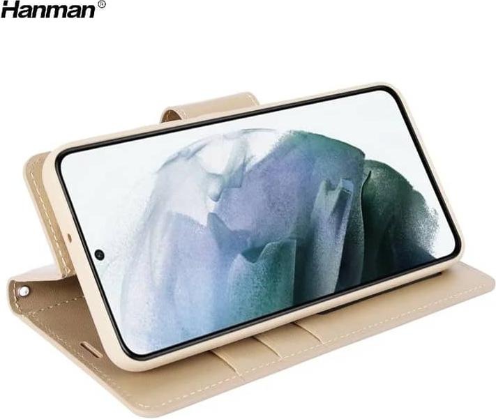 Immagine prodotto Hanman Samsung Galaxy S10 Lite - Custodia Mill flip con 3 slot per carte, oro (Samsung Galaxy S10 Lite)