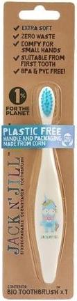Actual product image Jack N Jill Jack N' Jill Kids Plastic Free Bio Toothbrush with Soft Nylon Bristles - Unicorn (Soft)