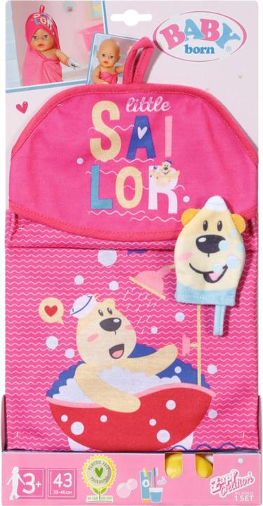 Produktbild Baby Born Bath Kapuzenhandtuch & Schwamm