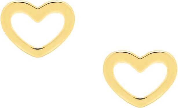 Immagine prodotto Candy Orecchini a cuore Chleo, argento Sterling 925, placcati oro (Placcato oro 18k, Argento 925)