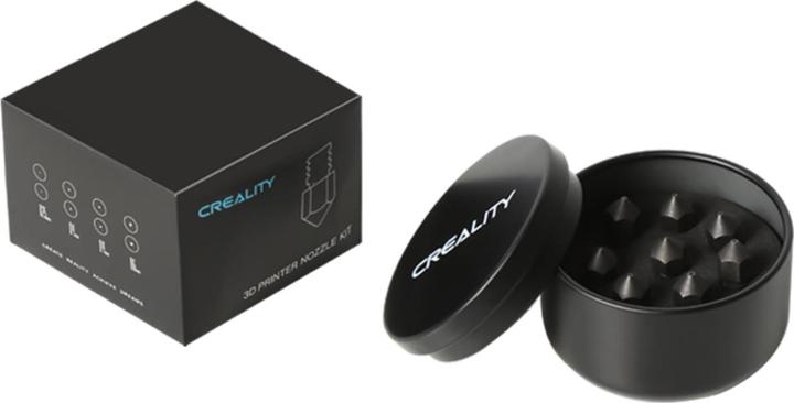 Actual product image Creality Nozzle-Nozzle Set MK8 hardened steel 8 pieces (Blast pipe)