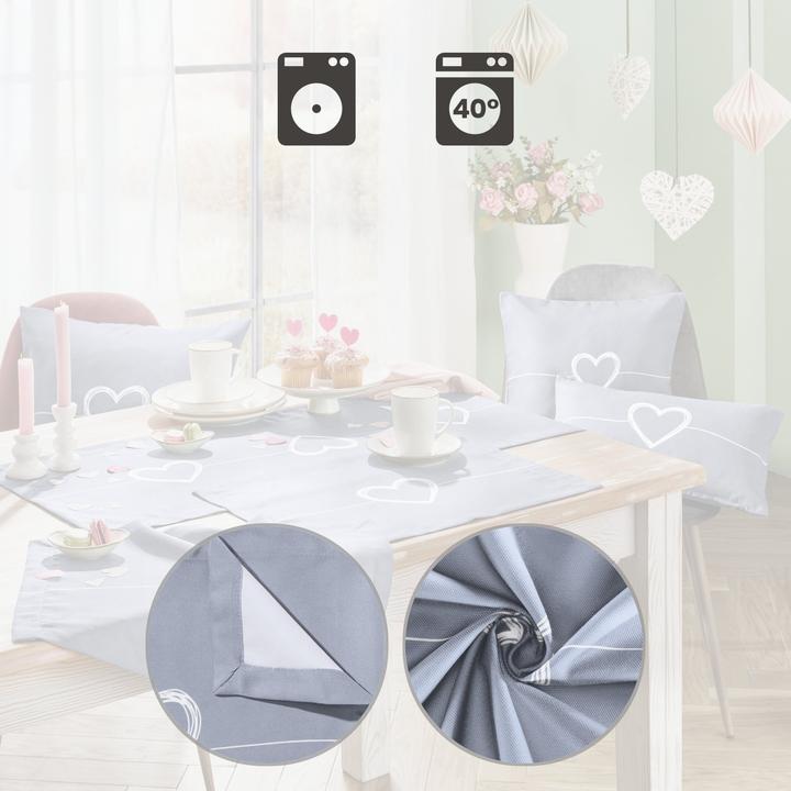 Actual product image Erwin Müller Tischläufer "Herz" (100 x 40 cm)