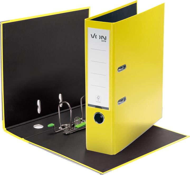 Image du produit von Classeur avec PP/papier, 8 cm, Jaune (A4, 80 mm, 1 pcs)
