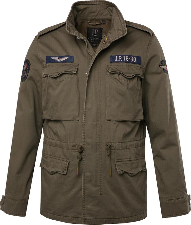 Produktbild JP1880 Fieldjacket, Baumwolljacke, Badges, Vintage Look, bis Gr. 8XL (4XL)