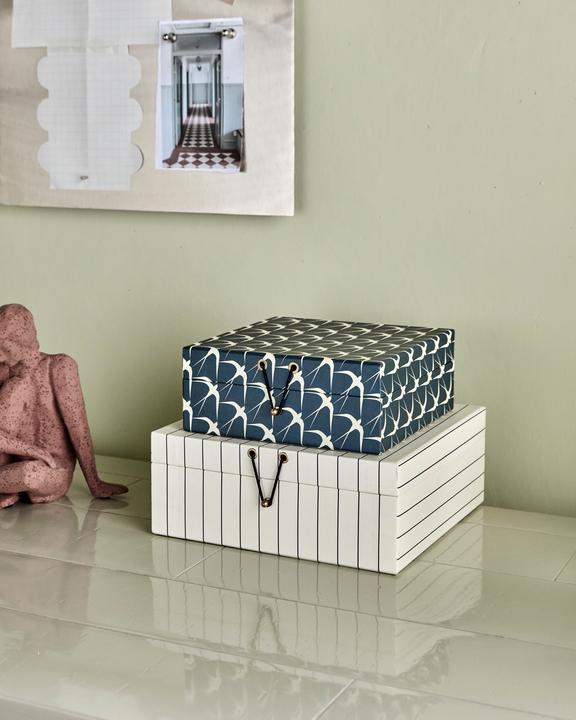 Actual product image House Doctor Storage boxes, HDKeep, SandDark blue (25 cm, 2x)