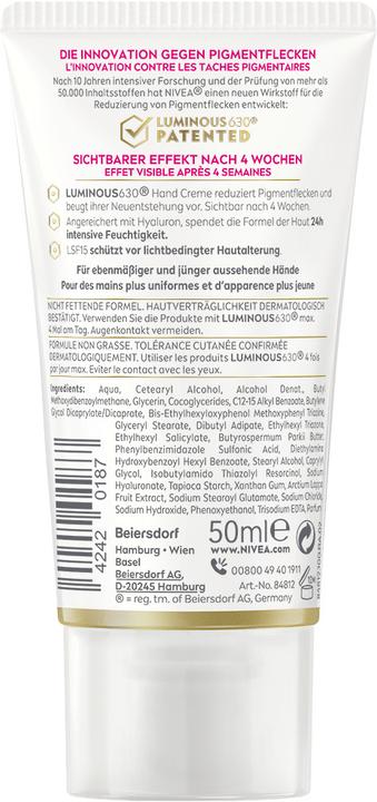 Actual product image NIVEA Luminous Anti-Pigmentflecken (50 ml)