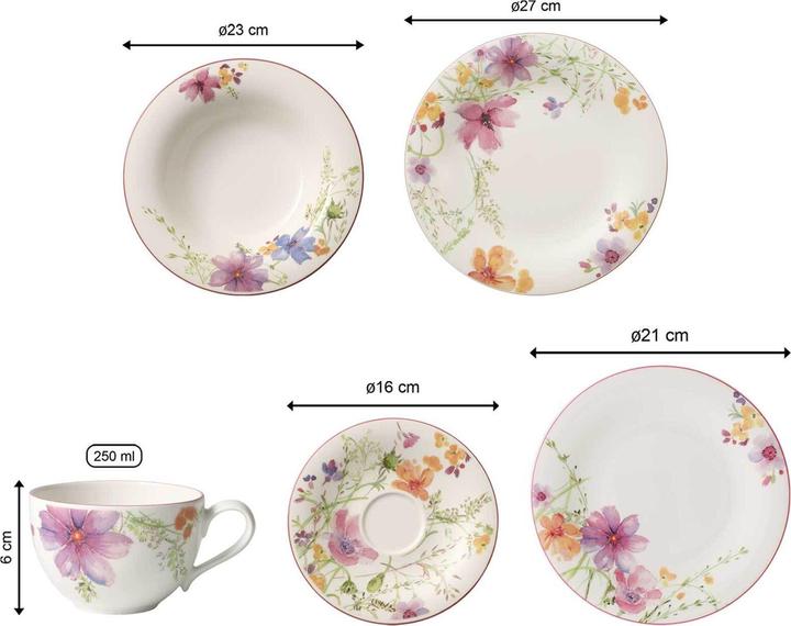 Image du produit Villeroy & Boch Geschirr-Set Mariefleur Basic (30 pièce(s))