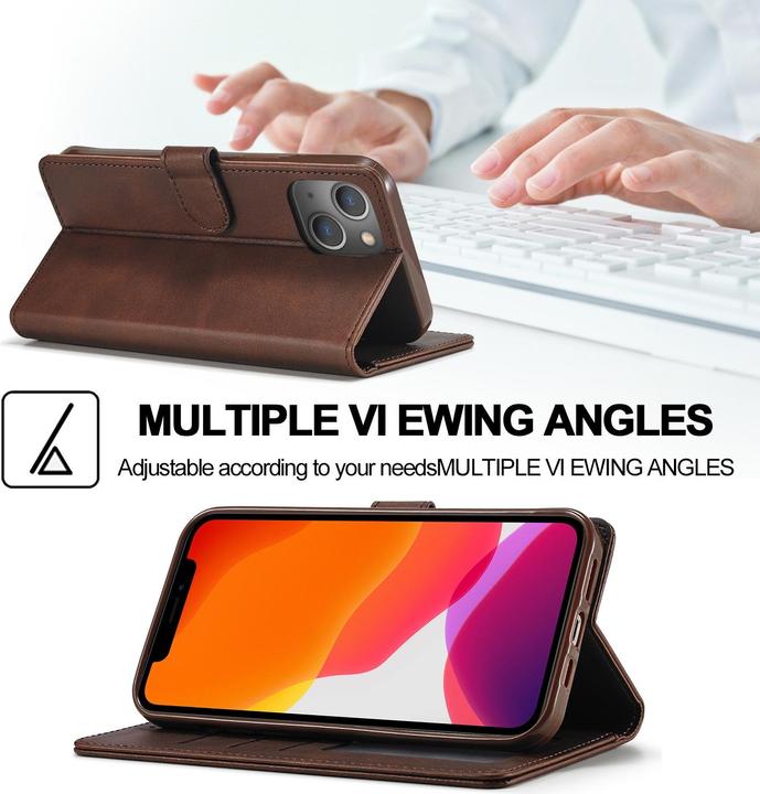 Immagine prodotto Ueli Express Leder Buch Etui Tasche mit Kartenfach (Apple iPhone 13 mini)