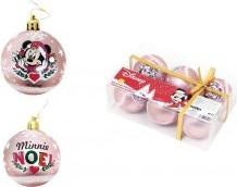 Productafbeelding Arditex Kerstballen voor kinderen Minnie Mouse Roze, 6st. (6 -Part)