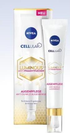 Produktbild NIVEA Luminous630 Anti-Dunkle Augenringe Augencreme (Augenpflege Crème, Tag + Nacht, 15 ml)