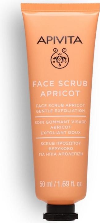 Actual product image Apivita Face Scrub with Apricot Gentle Exfoliating 50ml Women's Skin Care (Cleansing scrub, 50 ml)