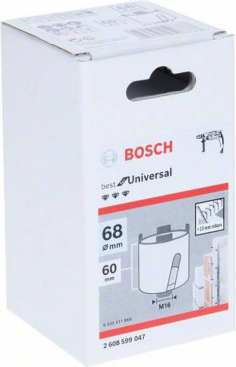 Produktbild Bosch Professional Zubehör PRO Socket Trockenbohrer, 68 x 60 mm, M16-Gewinde (68 Millimeter)