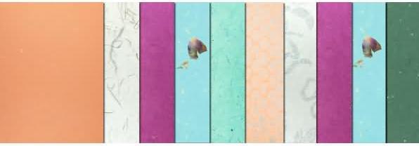 Actual product image Ursus Craft paper Natural Papers 10 pieces, Oceana (70 g/m², 10 x)