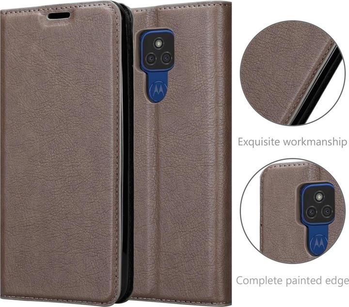 Actual product image Cadorabo Book Invisible Magnet Cover (Motorola Moto E7 Plus)