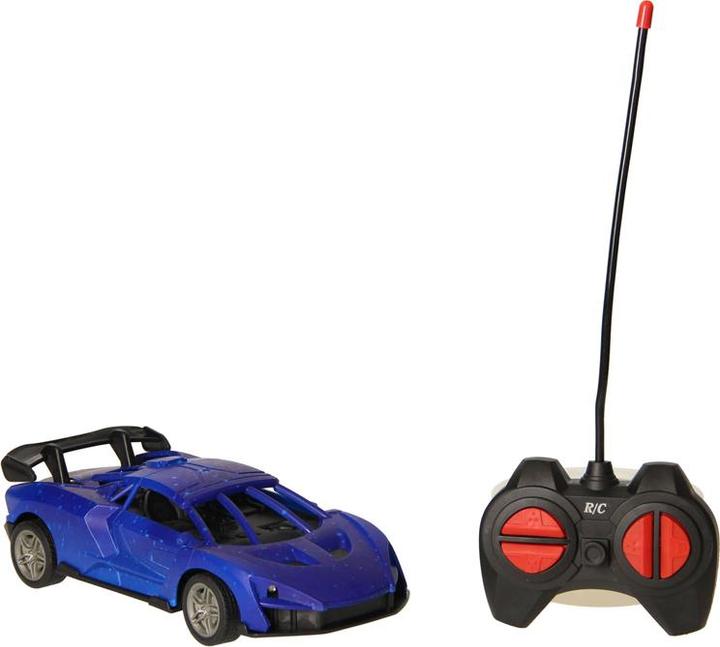 Image du produit Voiture de course RC, bleu/noir, voiture pilotable