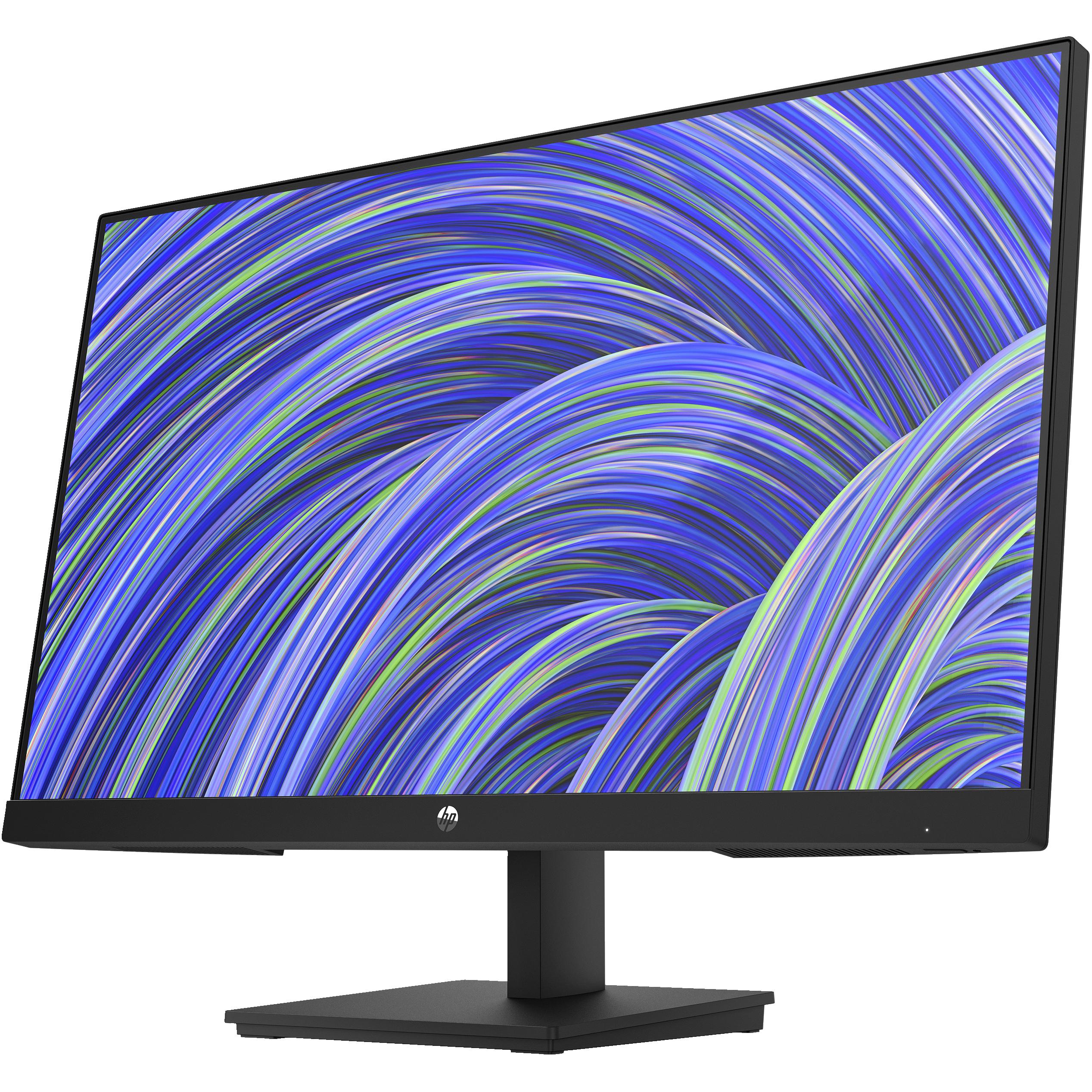 HP V24i G5 (1920 x 1080 Pixel, 23.80"), Monitor, Schwarz