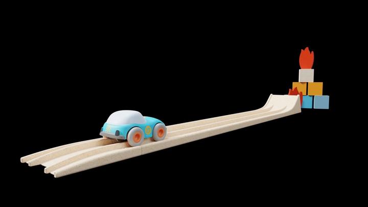 Actual product image Haba Cars - Action ski jump