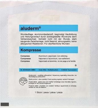 Aluderm Compress 10 x 10 cm sterile, 1 pc. compresses