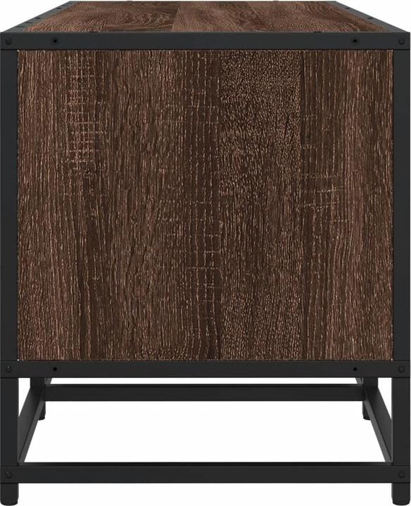 Actual product image vidaXL TV cabinet Lowboard TV cabinet TV table Brown oak look (180 x 35 x 41 cm)